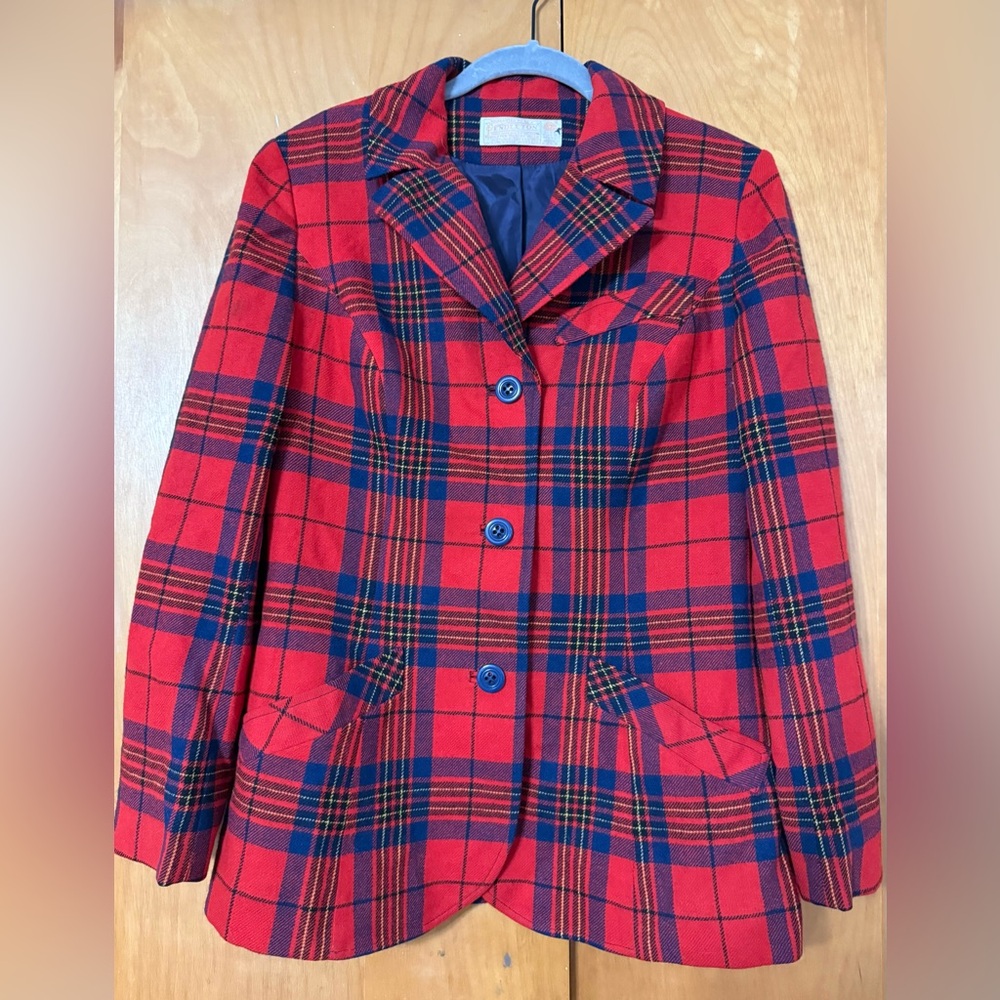 Vintage Pendleton tartan blazer